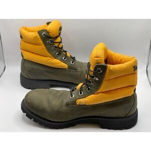 Timberland Men's Leather Boots 10 M Yellow Upper Comfort 34064‎